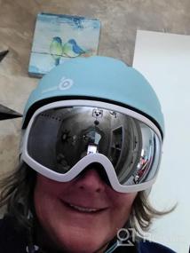 img 5 attached to Odoland Snow Helmet Ski & Snowboard Safety Gear With Goggles For Men Women And Youth
