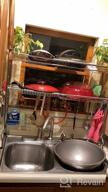 картинка 1 прикреплена к отзыву Нержавеющая стальная двухуровневая стойка для сушки посуды над мойкой со стойкой для посуды черного цвета для эффективной организации кухни - GSlife от Jeremy Camacho