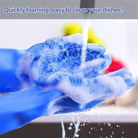 img 2 attached to Silicone Dishwashing Scrubber Household Grooming
