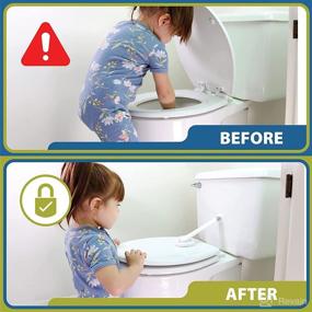 img 3 attached to 🚽 Toilet Seat Lock for Child Safety - Double Lock Mechanism, Easy Installation, No Tools Needed - Fits Most Toilets - Wappa Baby Toilet Baby Proofer