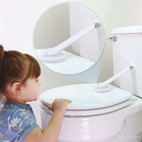 img 4 attached to 🚽 Toilet Seat Lock for Child Safety - Double Lock Mechanism, Easy Installation, No Tools Needed - Fits Most Toilets - Wappa Baby Toilet Baby Proofer
