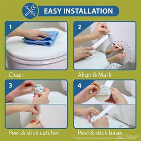 img 2 attached to 🚽 Toilet Seat Lock for Child Safety - Double Lock Mechanism, Easy Installation, No Tools Needed - Fits Most Toilets - Wappa Baby Toilet Baby Proofer