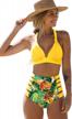 flaunt your figure with sporlike's high waisted two-piece swimsuit for women logo