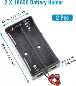 img 1 attached to QTEATAK Набор из 8 держателей батарей с проводами для батарей 18650 - идеально подходит для проектов по изготовлению электроники своими руками