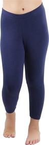 img 2 attached to ToBeInStyle Girls Fitted Length Leggings Girls' Clothing : Leggings