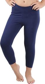 img 4 attached to ToBeInStyle Girls Fitted Length Leggings Girls' Clothing : Leggings