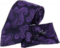 классический мужской модный комплект из шелкового галстука с носовым платком и запонками от epoint - идеально подходит для стильного образа! логотип