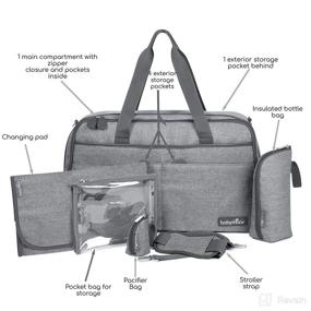 img 3 attached to 👜 Babymoov Traveler Carry-On Bag: Multi-Functional, Lightweight, XL Size with 11 Pockets and 6 Accessories for Organized Storage (Ideal for Moms & Dads)