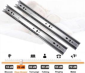 img 1 attached to 15 Pairs Of Gobrico 14-Inch Full Extension Soft Close Ball Bearing Drawer Slides With 3 Folds And Brackets