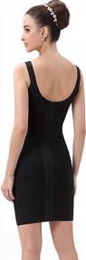 img 1 attached to Stunningly Sexy U-Neck Tank Bandage Dress For Women By Phistic