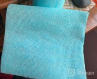 img 1 attached to 20 Pack Reusable Micro Fiber Wash Kitchen & Bathroom Cleaning Cloths - Perfect For Car, Tub & More (Blue) review by Lori Aguirre