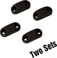 🚪 hamilton bowes rv & trailer magnetic door/baggage door catch - #1 strongest camper accessory (2-pair), black plastic логотип