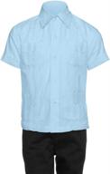 👔 stylish gentlemens collection guayabera shirt for boys - trendy boys' tops, tees & shirts logo