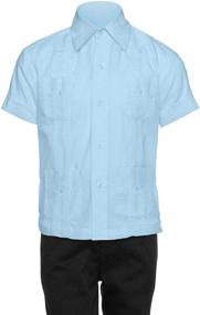 img 4 attached to 👔 Stylish Gentlemens Collection Guayabera Shirt for Boys - Trendy Boys' Tops, Tees & Shirts