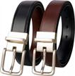 lavemi reversible men's belt 100% italian leather dress casual trim to fit, 2 colors in 1 logo