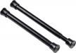 kxlife 2 pack small spring tension curtain rod for narrow window, cupboard dividers (black, 7 to 12 inch) logo