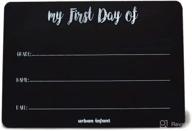 📝 urban infant toddler-sized reusable chalkboard sign for my first day of school, 10x7 inches logo