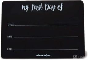 img 4 attached to 📝 Urban Infant Toddler-Sized Reusable Chalkboard Sign for My First Day of School, 10x7 inches