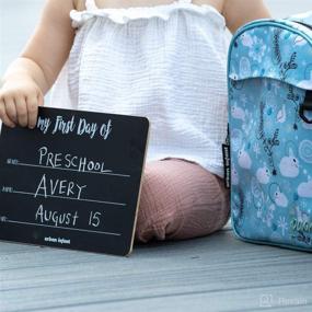 img 2 attached to 📝 Urban Infant Toddler-Sized Reusable Chalkboard Sign for My First Day of School, 10x7 inches