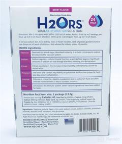 img 1 attached to 🍓 H2ORS Electrolyte Drink Powder: Berry Flavor (24 Pack)