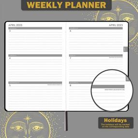 img 1 attached to 2023 Planner | 18-Month Weekly/Monthly Organizer Jan 2023 - Jun 2024 | Faux Leather & Thick Paper