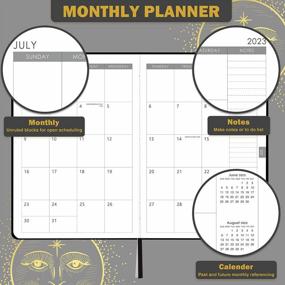 img 2 attached to Календарь 2023 года | 18-месячное еженедельное/ежемесячное планирование с января 2023 года по июнь 2024 года | Искусственная кожа и плотная бумага