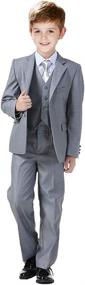 img 4 attached to Formal Suits Pieces Complete Outfit Boys' Clothing : Suits & Sport Coats