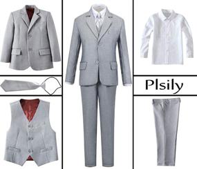 img 1 attached to Formal Suits Pieces Complete Outfit Boys' Clothing : Suits & Sport Coats