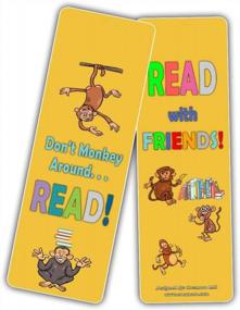 img 2 attached to Cute Animal Bookmarks Cards For Kids (60 Pack) - Lion Dog Cat Panda Owl Monkey - Book Reading Inspirational Quotes Gifts - Stocking Stuffers For Young Readers Children Boys Girls