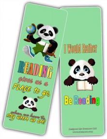 img 1 attached to Cute Animal Bookmarks Cards For Kids (60 Pack) - Lion Dog Cat Panda Owl Monkey - Book Reading Inspirational Quotes Gifts - Stocking Stuffers For Young Readers Children Boys Girls