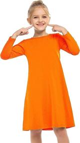 img 2 attached to Arshiner Cotton Sleeve Casual T Shirt Girls' Clothing : Dresses