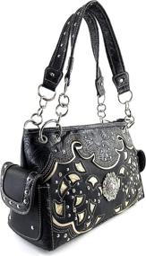 img 3 attached to Justin West Embroidery Turquoise Rhinestone Women's Handbags & Wallets via Shoulder Bags