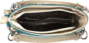 img 1 attached to Justin West Embroidery Turquoise Rhinestone Women's Handbags & Wallets via Shoulder Bags