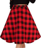 musever womens pleated vintage black red women's clothing - skirts logo