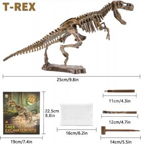 img 1 attached to Exciting Digging Adventure With VIBIRIT Dinosaur Skeleton Set - Realistic Fossil Kit Model Toys For Kids!