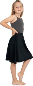 img 3 attached to 👗 XXL Stretch Comfort Girls' Length Apparel at Skirts & Skorts