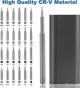 img 3 attached to 🔧 Highly Versatile Precision Screwdriver Set Magnetic - 25 in 1 with 24 Piece Small Screwdriver Set - Mini Pocket Screwdriver Kit Magnetic for Computer/Xbox/PS3/PS4/Eyeglass/iPhone/Camera/Nintendo/Drone/Watch