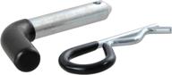 🔒 curt 21411 trailer hitch pin &amp; clip, vinyl-coated grip, 1/2-inch, fits 1-1/4-inch receiver логотип