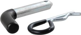 img 4 attached to 🔒 CURT 21411 Trailer Hitch Pin &amp; Clip, Vinyl-Coated Grip, 1/2-Inch, Fits 1-1/4-Inch Receiver