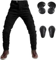 👖 lomeng men's motorcycle riding jeans with ce removable armored protection for biker motorbike pants logo