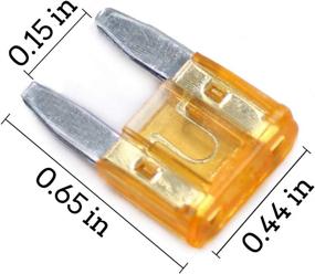 img 3 attached to 100 Pack Auto Fuses 5 AMP APM/ATM 32V Mini Blade Style Fuses 5A Short Circuit Protection Car Fuse (5 AMP)