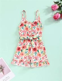 img 3 attached to Toddler Clothes Sleeveless Romper Jumpsuit Girls' Clothing ~ Jumpsuits & Rompers