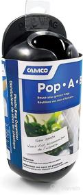 img 4 attached to Camco Pop-A-Bag Plastic Bag Dispenser - Efficiently Store and Reuse Plastic Grocery Bags, Conveniently Organize and Save Space in Your Kitchen (Black) (57065)