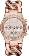 🌹 stylish and stunning: michael kors women's runway rose gold-tone watch mk3247 logo