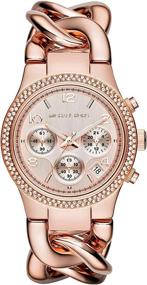 img 3 attached to 🌹 Stylish and Stunning: Michael Kors Women's Runway Rose Gold-Tone Watch MK3247