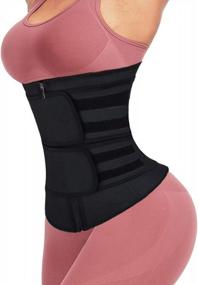 img 4 attached to MASS21 S-6X Latex Waist Trainer For Women Long Torso Plus Size Corset Waist Cincher For Lower Belly Fat