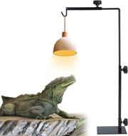 🔥 adjustable metal floor lamp stand for reptile terrarium heating light, small size - ideal for patio, succulent plants, and glass terrarium logo