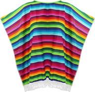 cinco de mayo made more festive: skeleteen's mexican serape poncho costume for all ages! logo