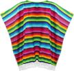 cinco de mayo made more festive: skeleteen's mexican serape poncho costume for all ages! logo
