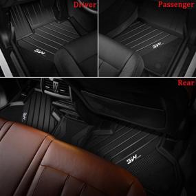 img 2 attached to BMW X3 2018-2022 TPE All Weather Floor Mats: Custom 🚙 Fit, 3W Floor Liner – Black Full Set for 30iX3 M40iX3 30eX3M